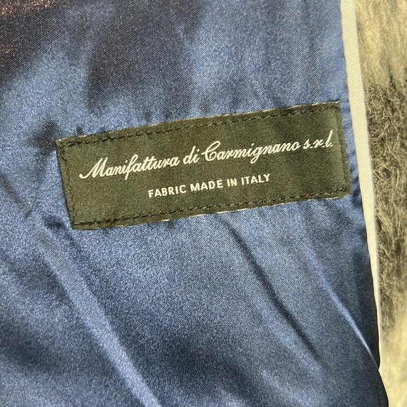 J. Crew Collection Oversized Topcoat Gray Plaid Jewel Gem Buttons M - Picture 14 of 16